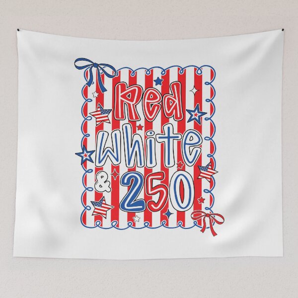 Item preview, Coquette Red White and 250 Preppy 250th Anniversary USA 1776 2026 designed and sold by jackelmbradyt.