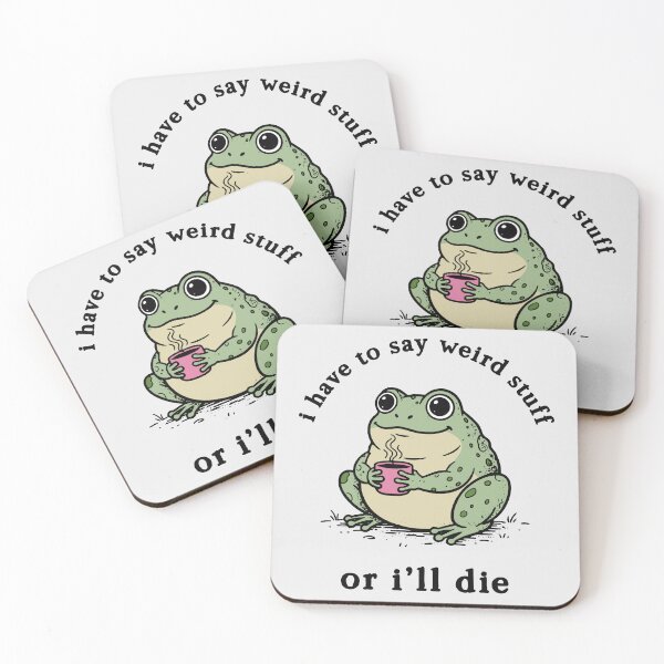 Item preview, Cozy Frog Morning Coffee designed and sold by wesdesignshop.