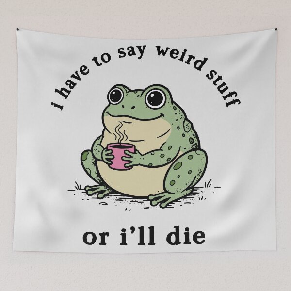 Item preview, Cozy Frog Morning Coffee designed and sold by wesdesignshop.