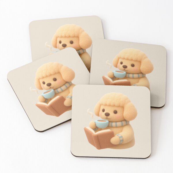 Item preview, Cozy Reading Dog Book Lover Kawaii designed and sold by Siti Hoiriyah.