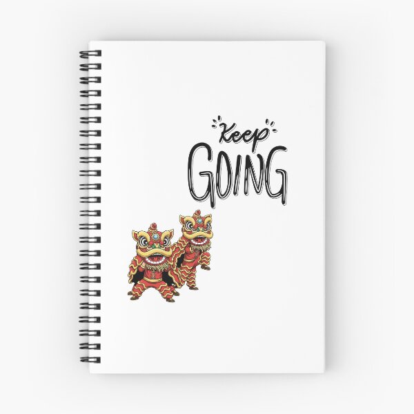 Item preview, Positive vibe good quote keep going Keep Going Chinese Lion Dance Motivational Quote | Lunar New Year Inspirational Typography Design designed and sold by JessLamunn89.