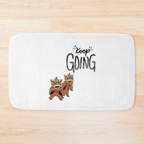 Item preview, Positive vibe good quote keep going Keep Going Chinese Lion Dance Motivational Quote | Lunar New Year Inspirational Typography Design designed and sold by JessLamunn89.