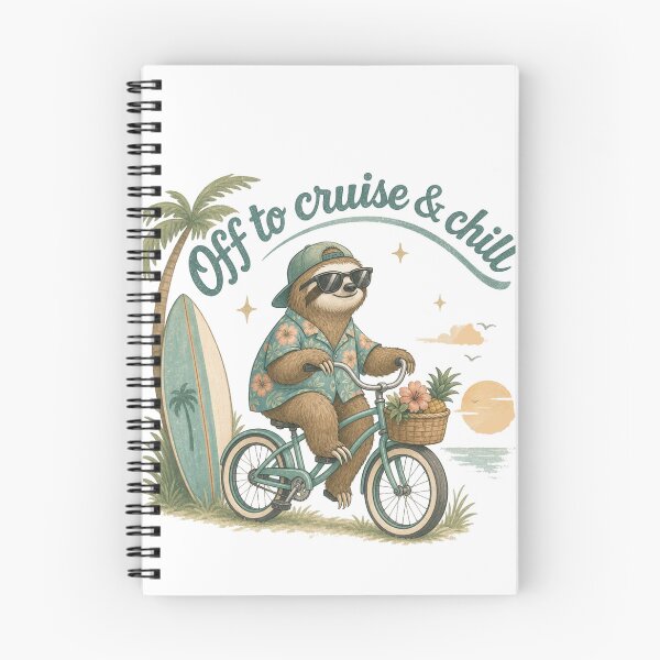 Item preview, Sunset Sloth Cruising the Tropics designed and sold by Mindful56.