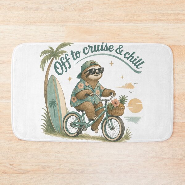 Item preview, Sunset Sloth Cruising the Tropics designed and sold by Mindful56.