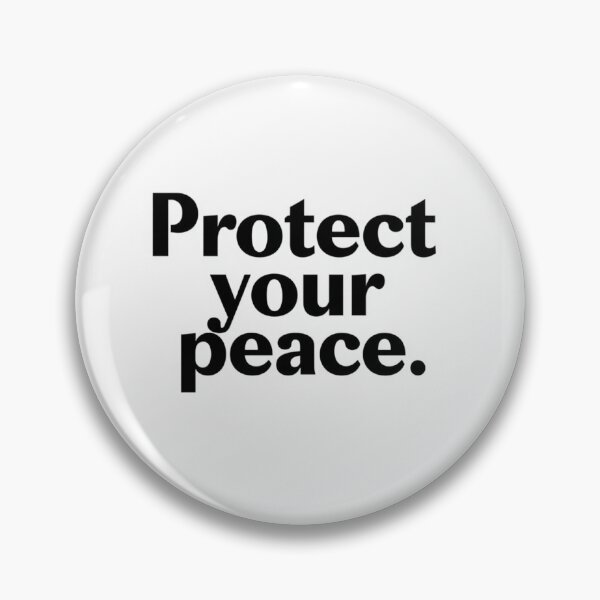 Item preview, Protect Your Peace - Minimalist Black Phrase designed and sold by Maore13.