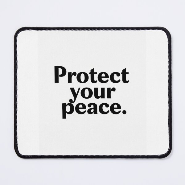 Item preview, Protect Your Peace - Minimalist Black Phrase designed and sold by Maore13.