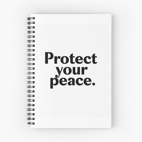 Item preview, Protect Your Peace - Minimalist Black Phrase designed and sold by Maore13.