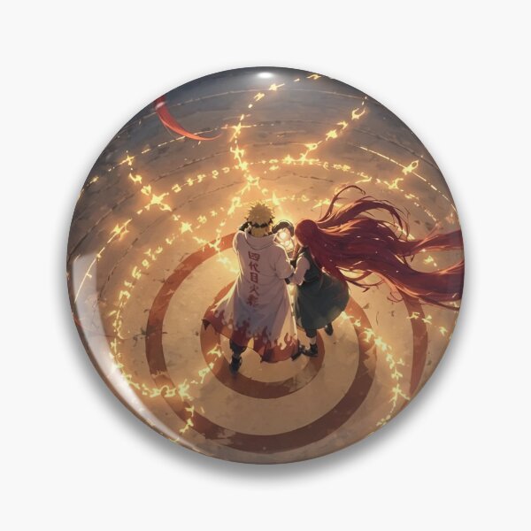 Item preview, Minato & Kushina Moonlit Seal of Love | Anime Couple Fantasy Art | Hokage Legacy Night Scene designed and sold by Dyan4.