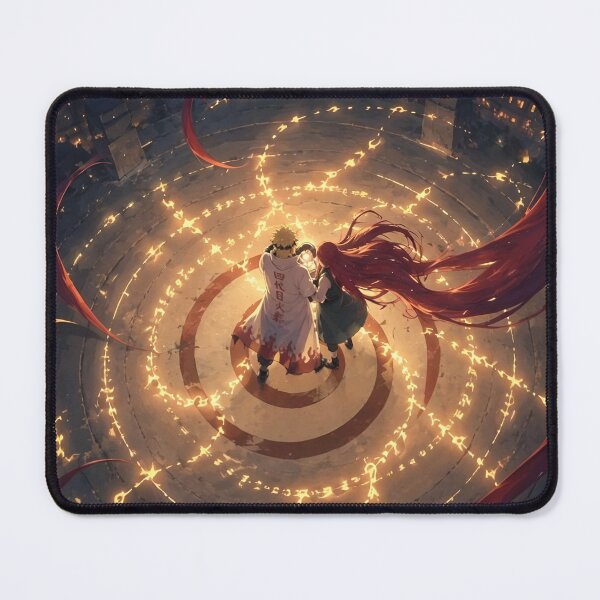Item preview, Minato & Kushina Moonlit Seal of Love | Anime Couple Fantasy Art | Hokage Legacy Night Scene designed and sold by Dyan4.