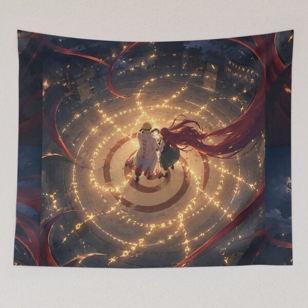 Item preview, Minato & Kushina Moonlit Seal of Love | Anime Couple Fantasy Art | Hokage Legacy Night Scene designed and sold by Dyan4.