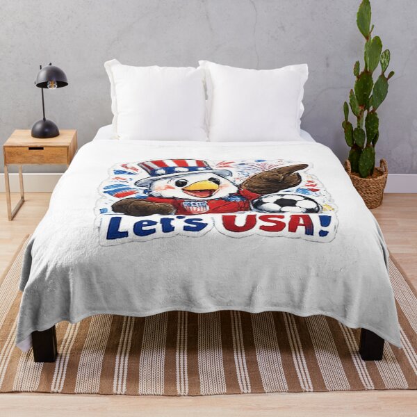 Item preview, Let's USA Soccer Fan Sticker | Cute Patriotic Eagle Mascot Art | Team USA Football Supporter Design | American Soccer Pride designed and sold by myteesmypassion.