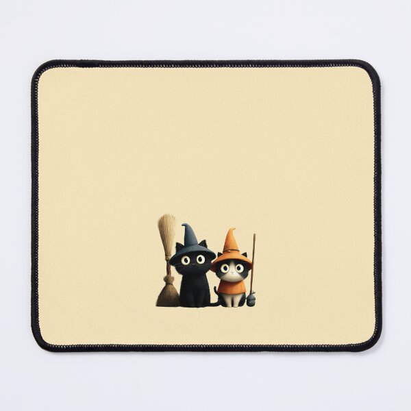 Item preview, Adorable Halloween Kitten Witches with Brooms designed and sold by colorful-white.