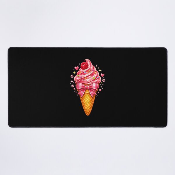 Item preview, Ice Cream Cone Pink Ribbon designed and sold by zoes-ink.