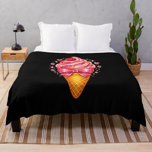 Item preview, Ice Cream Cone Pink Ribbon  designed and sold by zoes-ink.