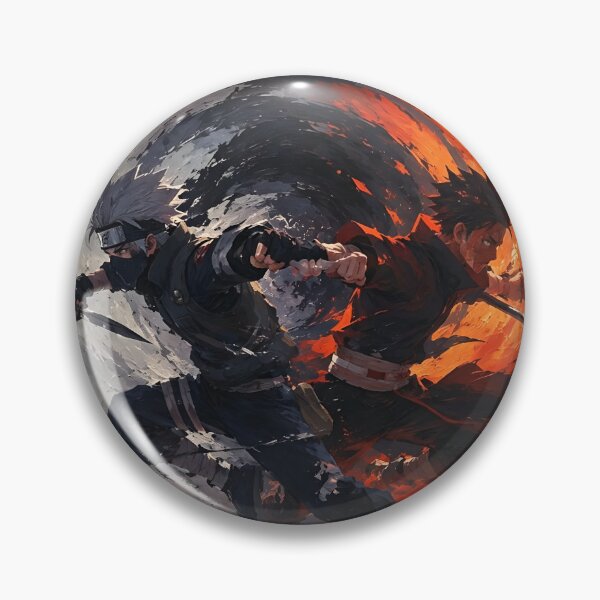 Item preview, Kakashi & Obito Duality of Destiny | Legendary Shinobi Rivals Anime Art | Fire and Shadow Battle designed and sold by Dyan4.