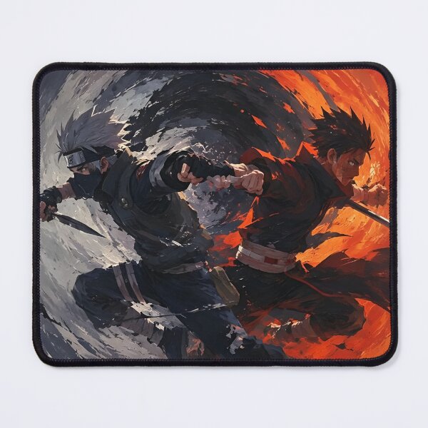 Item preview, Kakashi & Obito Duality of Destiny | Legendary Shinobi Rivals Anime Art | Fire and Shadow Battle designed and sold by Dyan4.