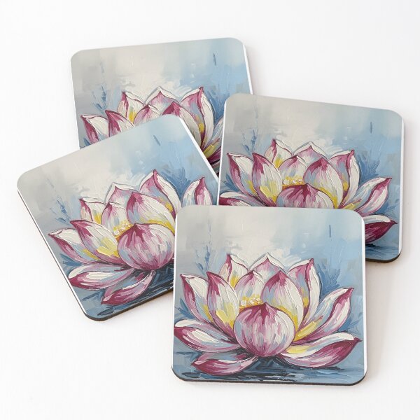 Item preview, Minimalist Oversized Lotus Flower Artwork designed and sold by VelloomStore.