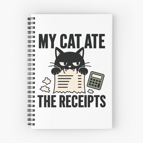 Item preview, My Cat Ate The Receipts - Minimalist Accounting Cat Humor designed and sold by Sursatt.