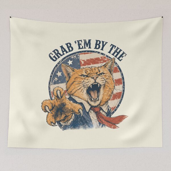 Item preview, Grab ’Em By The KITTY USA designed and sold by pixiedustpaint.