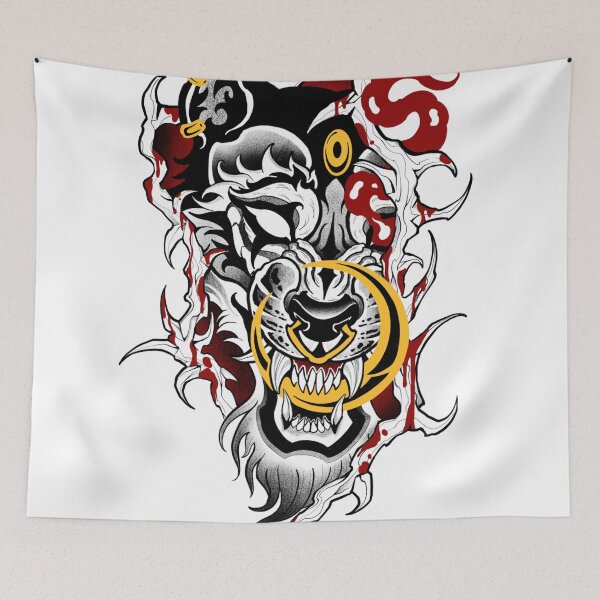 Item preview, Wolf dark art nouveau designed and sold by 7Delamancha.