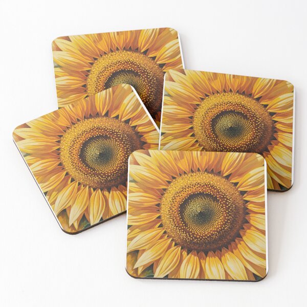 Item preview, Bold Giant Sunflower Canvas Painting designed and sold by VelloomStore.
