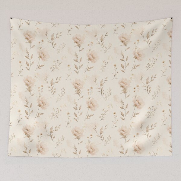 Item preview, Soft Vintage Floral Stripes Pattern | Cottagecore Pastel Aesthetic designed and sold by CozyScribble.