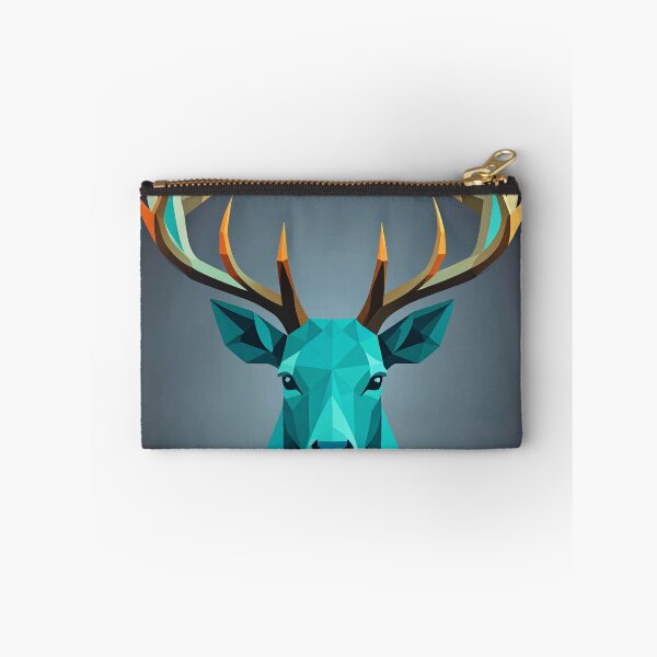 Item preview, Title Geometric Deer Head | Modern Low Poly Wildlife Art designed and sold by Kavin786.