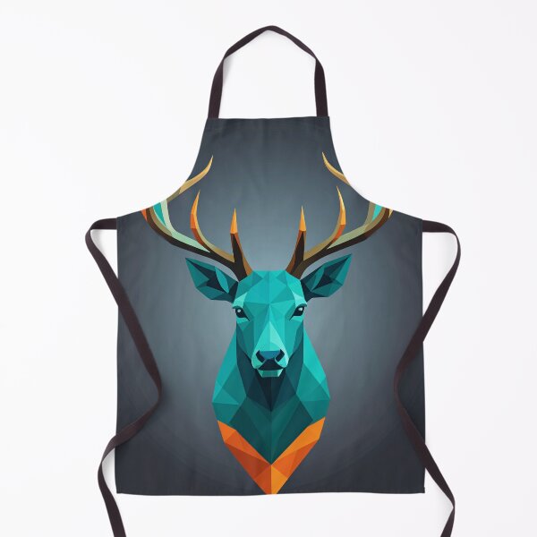 Item preview, Title Geometric Deer Head | Modern Low Poly Wildlife Art designed and sold by Kavin786.
