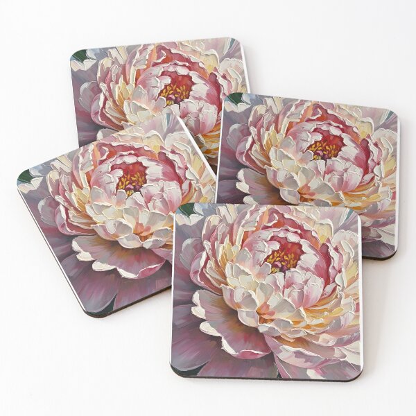 Item preview, Textured Macro Peony Flower Painting designed and sold by VelloomStore.