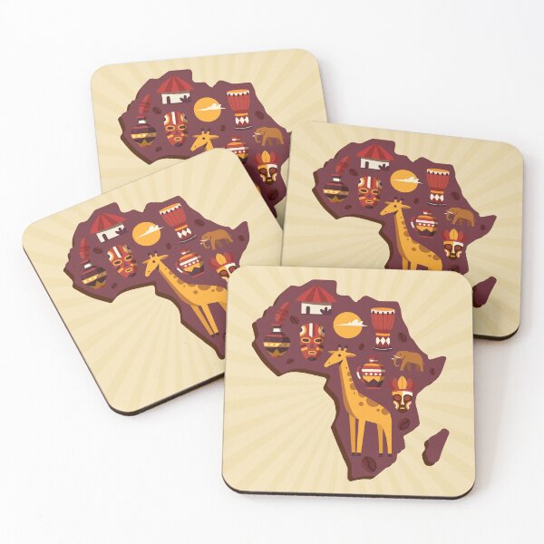 Item preview, Africa Coasters designed and sold by afro-thng.