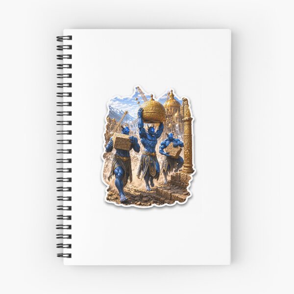 Item preview, Ancient Blue Demons Building Golden Temple designed and sold by Farheen786.