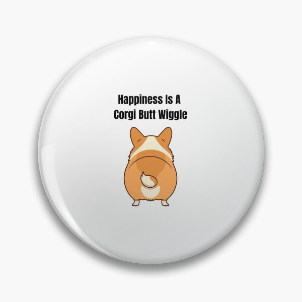 Item preview, Funny Corgi Butt Shirt — Happiness Is A Corgi Butt Wiggle — Cute Corgi Gift designed and sold by Happy Hues.