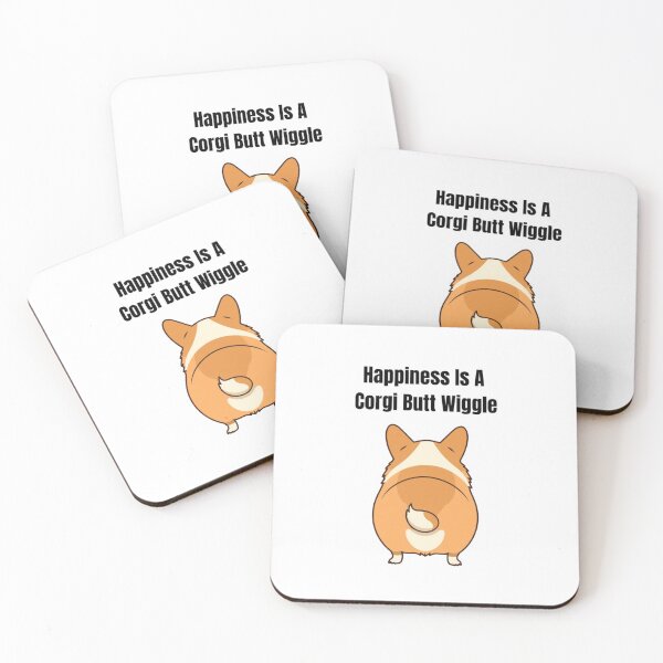 Item preview, Funny Corgi Butt Shirt — Happiness Is A Corgi Butt Wiggle — Cute Corgi Gift designed and sold by Happy Hues.