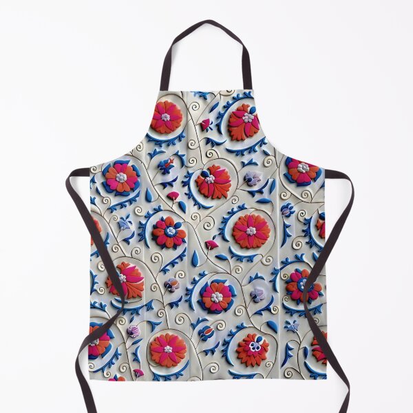 Item preview, Kermina Suzani Uzbekistan Embroidery designed and sold by Vicky Brago-Mitchell®.