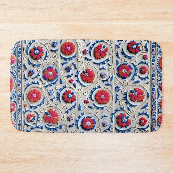 Item preview, Kermina Suzani Uzbekistan Embroidery designed and sold by Vicky Brago-Mitchell®.