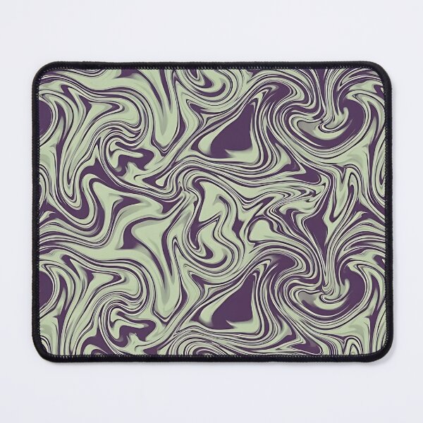 Item preview, Retro Sage and Plum Psychedelic Liquid Swirl Pattern designed and sold by dahliyagh.