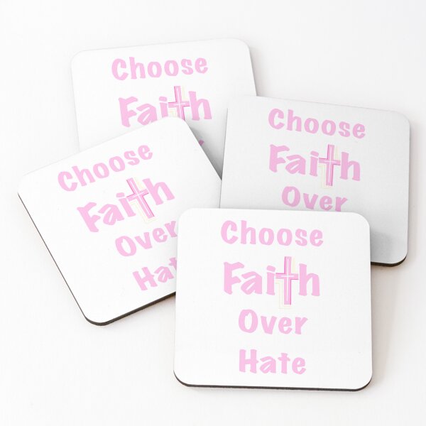 Item preview, Choose Faith Over Hate, Christian design designed and sold by Isaluvr.