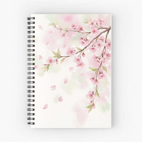 Item preview, Airy Watercolor Cherry Blossom Drifting Branch designed and sold by VelloomStore.