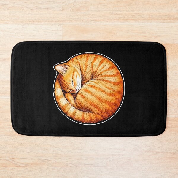 Item preview, orange cat circle logo designed and sold by Blck-Acid-Devil.
