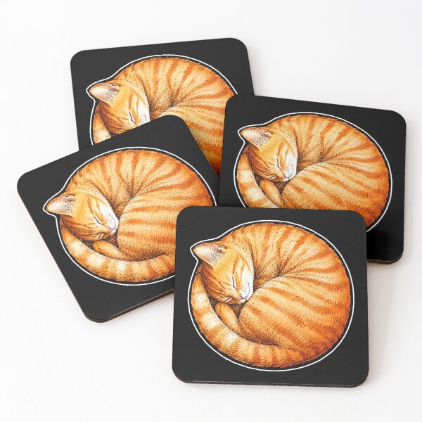 Item preview, orange cat circle logo designed and sold by Blck-Acid-Devil.