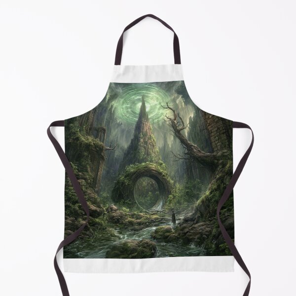 Item preview, Verdenmoor: The Convergence | Dark Fantasy Gothic Portal Spire Art Print | Dark Fantasy Wall Art designed and sold by Opetis.