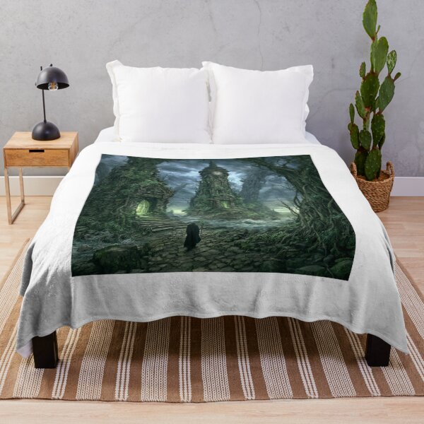 Item preview, Verdenmoor: The Drowned Clock | Dark Fantasy Flooded Tower Art Print | Dark Fantasy Wall Art designed and sold by Opetis.