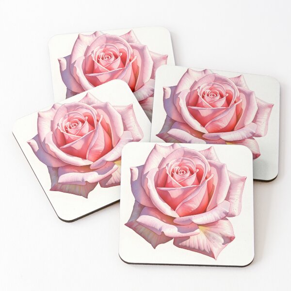 Item preview, Romantic Pink Watercolor Rose Bloom Painting designed and sold by VelloomStore.