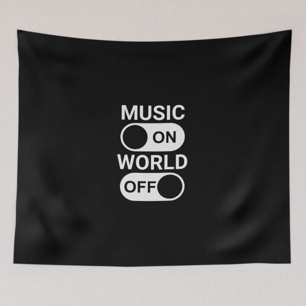 Item preview, Music On World Off designed and sold by Studioartwork.