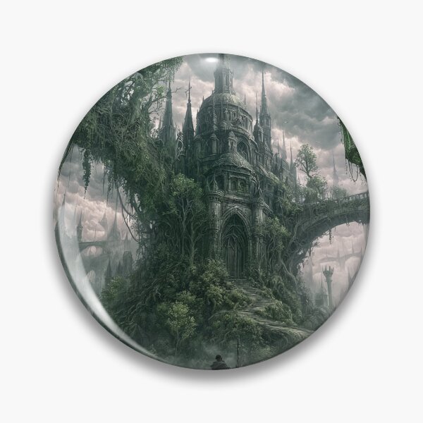 Artikelvorschau, Verdenmoor: Der große Zugang | Kunstdruck einer gotischen Kathedrale im Dark Fantasy-Stil | Dark Fantasy-Wandbild entworfen und verkauft von Opetis.