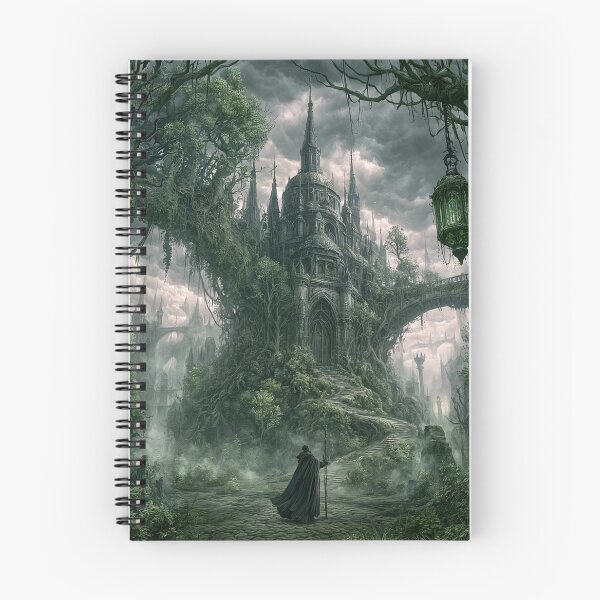 Item preview, Verdenmoor: The Grand Approach | Dark Fantasy Gothic Cathedral Art Print | Dark Fantasy Wall Art designed and sold by Opetis.
