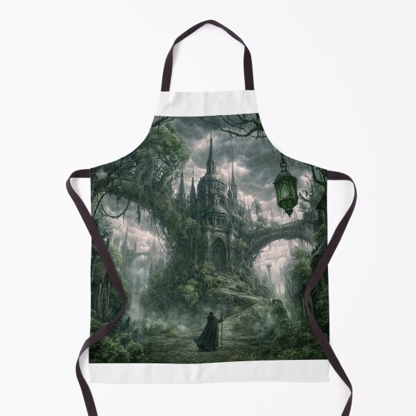 Item preview, Verdenmoor: The Grand Approach | Dark Fantasy Gothic Cathedral Art Print | Dark Fantasy Wall Art designed and sold by Opetis.