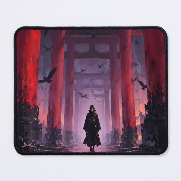 Item preview, Itachi Uchiha Through the Crimson Torii Gates | Akatsuki Crow Master Anime Art designed and sold by Dyan4.