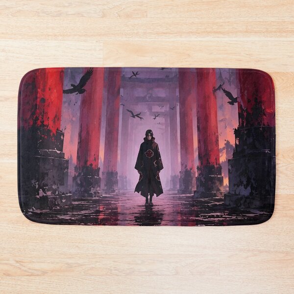 Item preview, Itachi Uchiha Through the Crimson Torii Gates | Akatsuki Crow Master Anime Art designed and sold by Dyan4.