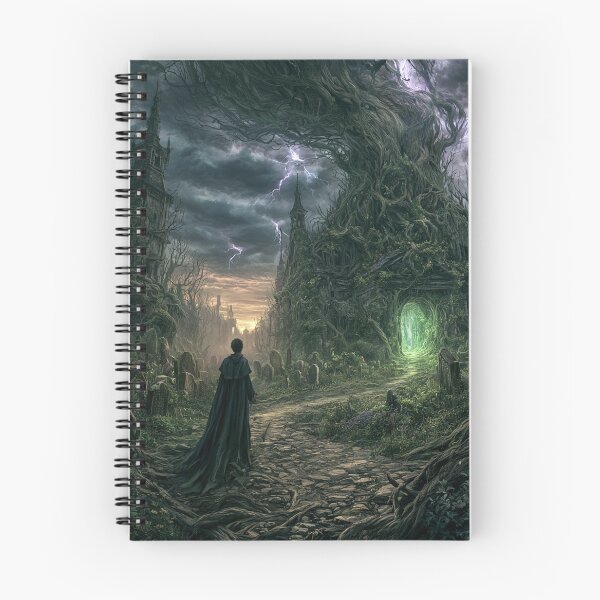 Item preview, Verdenmoor: The Graveyard Road | Dark Fantasy Gothic Cemetery Art Print | Dark Fantasy Wall Art designed and sold by Opetis.